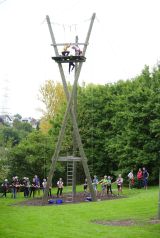 Teambuildingmaßnahme im Hochseilgarten in Idstein